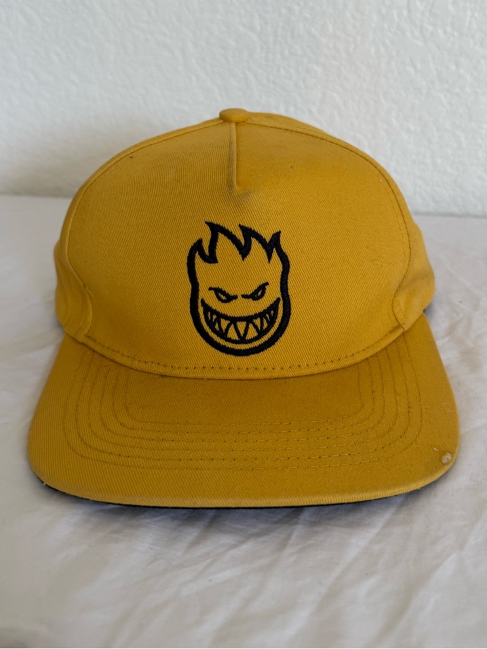 Yellow Spitfire Skater SnapBack Hat | OS
